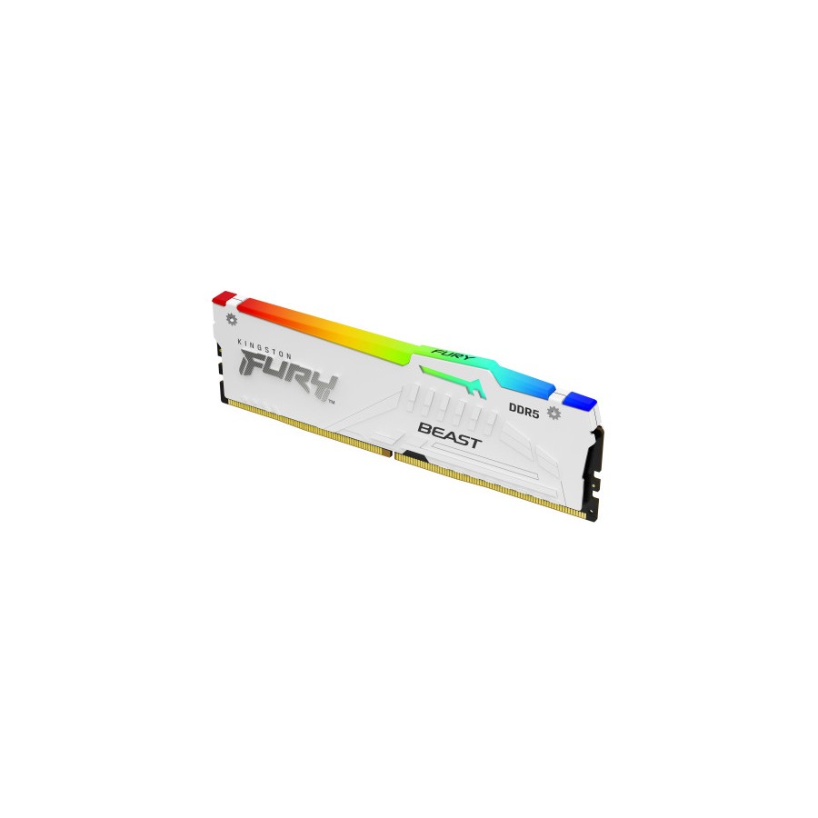 16767-MEMORIA KINGSTON 16GB 6000MT/S DDR5 CL30  FURY BEAST WHITE RGB EXPO - KF560C30BWEA-16