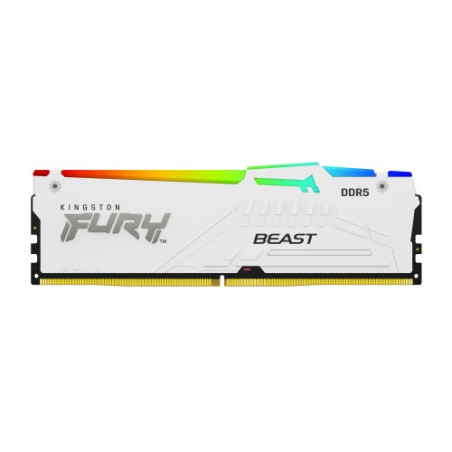 16768-MEMORIA KINGSTON 16GB 6000MT/S DDR5 CL30  FURY BEAST WHITE RGB EXPO - KF560C30BWEA-16