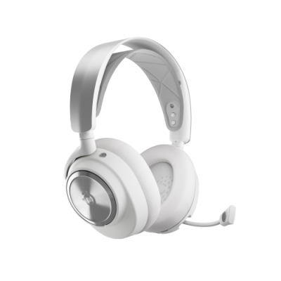 Steelseries Arctis Nova Pro Wireless Auriculares Inalambrico y alambrico Diadema Juego Bluetooth Plata Blanco