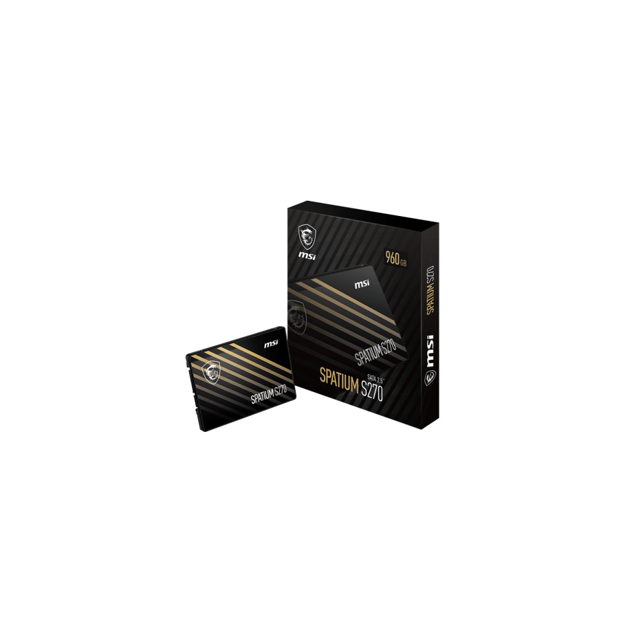 16846-MSI SPATIUM S270 SATA 2.5 960GB unidad de estado solido 2.5" Serial ATA III 3D NAND