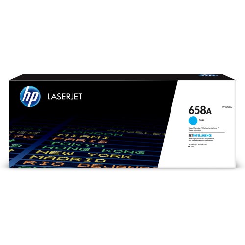 16937-HP Cartucho de toner Original LaserJet 658A cian