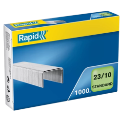1697-CAJA DE 1000 GRAPAS TIPO 23/10 GALVANIZADAS PARA GRAPADORAS DE GRUESOS RAPID 24869300