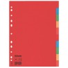 1711-SEPARADOR DE CARTON CON 10 POSICIONES FORMATO A4 COLORES VIVOS ESSELTE 100201