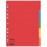 1712-SEPARADOR DE CARTON CON 5 POSICIONES FORMATO A4 COLORES VIVOS ESSELTE 100199