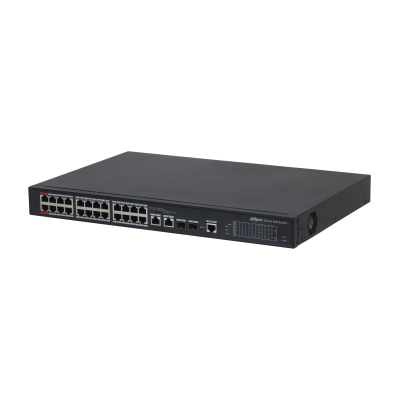 DH PFS4226 24ET 360 V3 DAHUA SWITCH L2 HI POE 20 GESTIONABLE 24 PUERTOS 10 100 2 UPLINK COMBO GIGABIT SFP