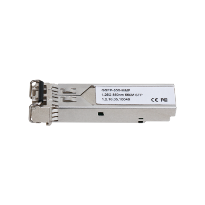 GSFP 850 MMF DAHUA MoDULO oPTICO GIGABIT TRANSCEPTOR DE FIBRA SFP MULTIMODO PUERTO LC ENViO 850NM RECEPCIoN 850NM HASTA 550M