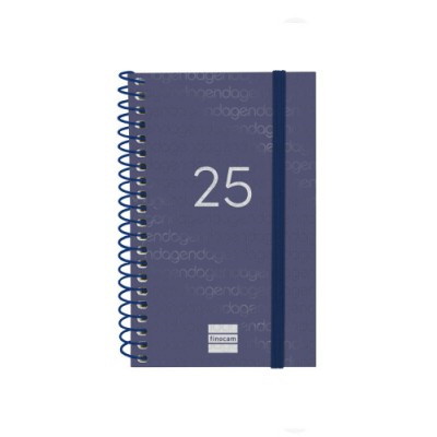 AGENDA 2025 BASIC YEAR E3 79X127MM SEMANA VISTA HORIZONTAL AZUL FINOCAM 741421025