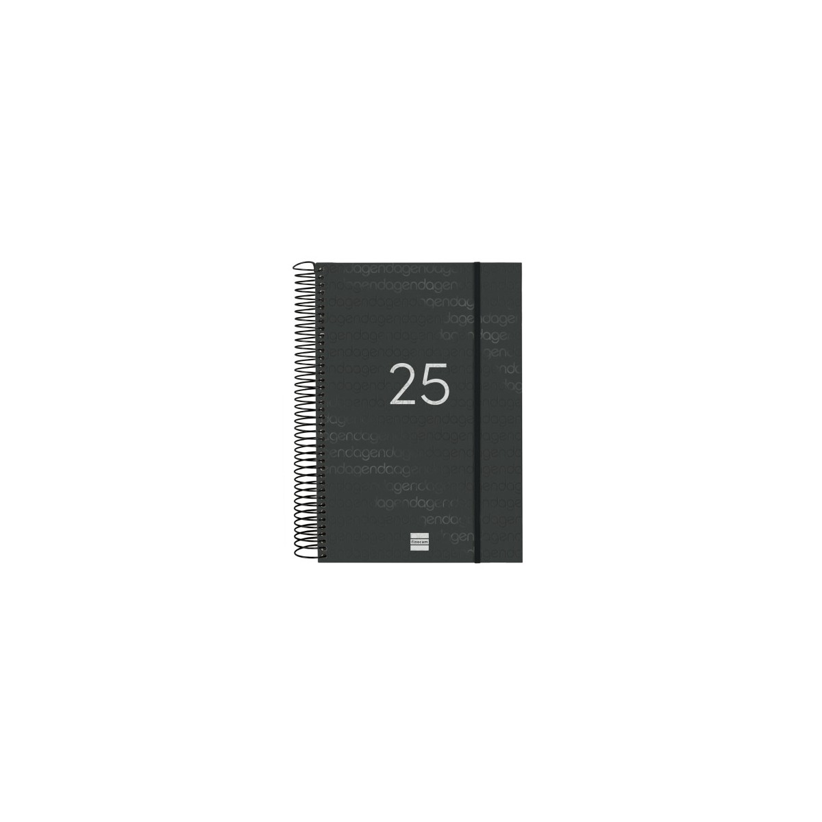 AGENDA 2025 BASIC YEAR E11 165X242MM DIA PAGINA NEGRO FINOCAM 742076025