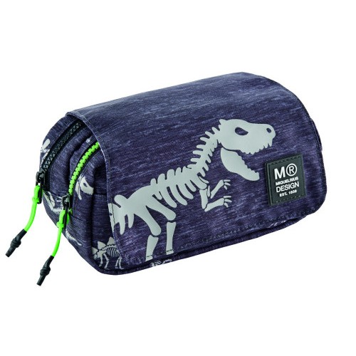 17199-PORTATODOS DOBLE TAPA RECICLADO T-REX MIQUELRIUS MR19280