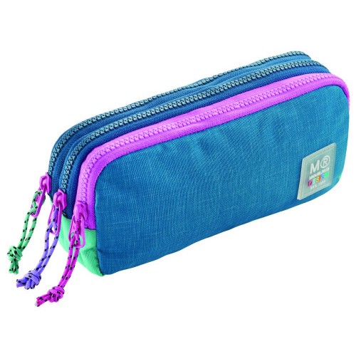 17207-PORTATODOS TRIPLE RECTANGULAR RECICLADO RIDER PURPLE MIQUELRIUS MR19345