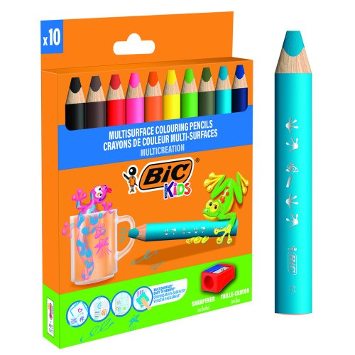 17209-ESTUCHE LAPICES MULTISUPERFICIE BLISTER 10UDS BIC 515276