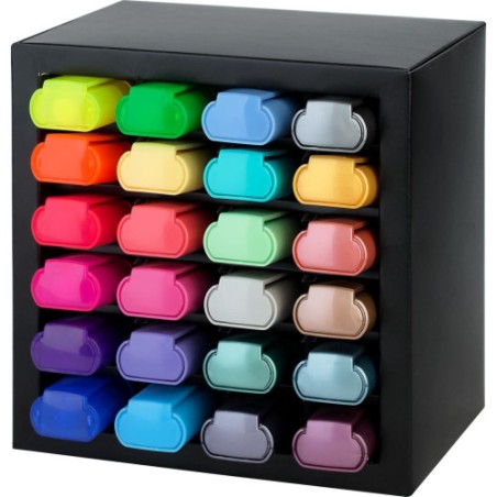 17238-Faber-Castell 254602 marcador 24 pieza(s) Punta de cincel Multicolor