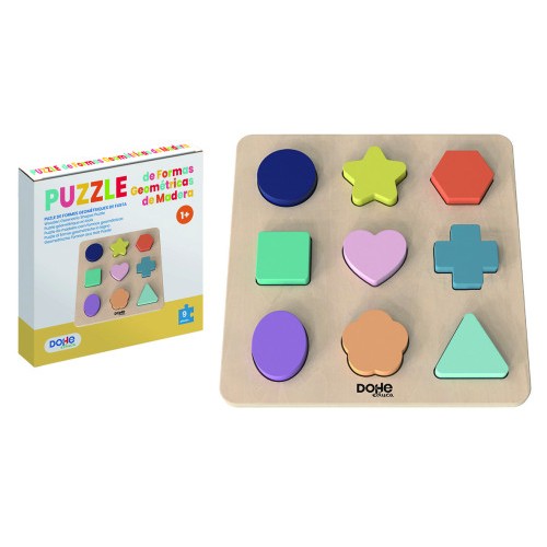 17258-PUZZLE DE FORMAS ENCAJABLES DE MADERA - A PARTIR DE 1 ANOS DOHE 64010