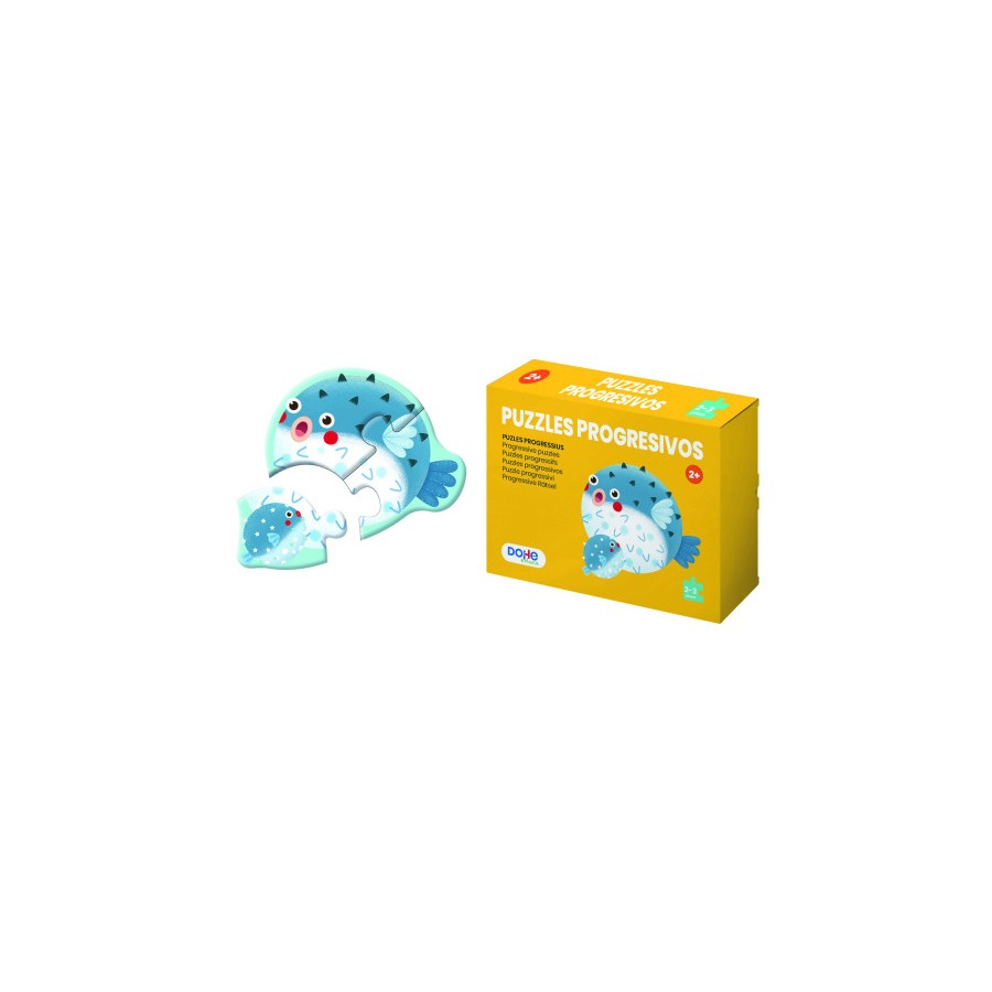 17259-CAJA 4 PUZZLES PROGRESIVOS ANIMALES - PUZZLE DE 2/3 PIEZAS - A PARTIR DE 2 ANOS DOHE 65000 17259-CAJA 4 PUZZLES PROGRESIVOS ANIMALES - PUZZLE DE 2/3 PIEZAS - A PARTIR DE 2 ANOS DOHE 65000