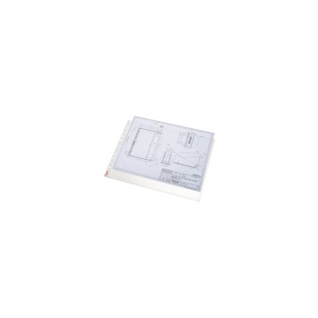 1726-BOLSA 10 FUNDAS MULTITALADRO APERTURA SUPERIOR FORMATO A3 APAISADO 80 MICRAS PP TRANSPARENTE ESSELTE 47182