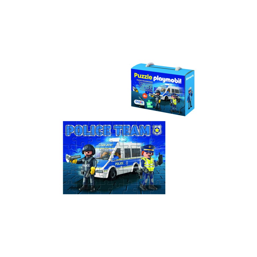 17283-CAJA DE PUZZLE - 48 PIEZAS - PLAYMOBIL - MODELO POLICE DOHE 65012 17283-CAJA DE PUZZLE - 48 PIEZAS - PLAYMOBIL - MODELO POLICE DOHE 65012