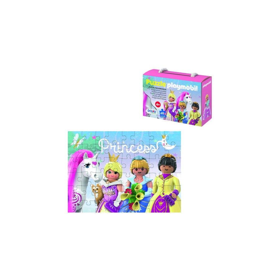 17285-CAJA DE PUZZLE - 48 PIEZAS - PLAYMOBIL - MODELO PRINCESS DOHE 65014 17285-CAJA DE PUZZLE - 48 PIEZAS - PLAYMOBIL - MODELO PRINCESS DOHE 65014