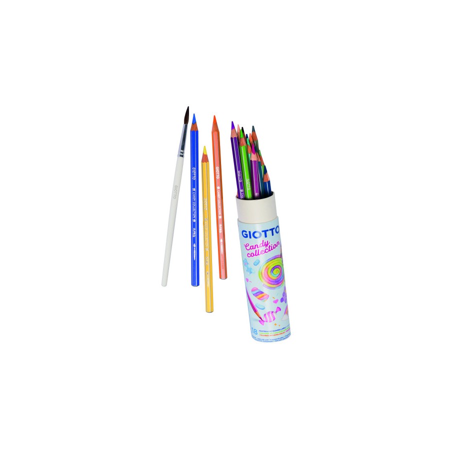 17305-BOTE 18 LAPICES ACUARELABLES CANDY COLLECTION GIOTTO F250000 17305-BOTE 18 LAPICES ACUARELABLES CANDY COLLECTION GIOTTO F250000