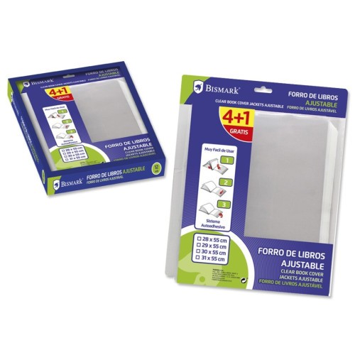 17366-Bismark 326265 funda para libros y revistas 5 pieza(s) Transparente
