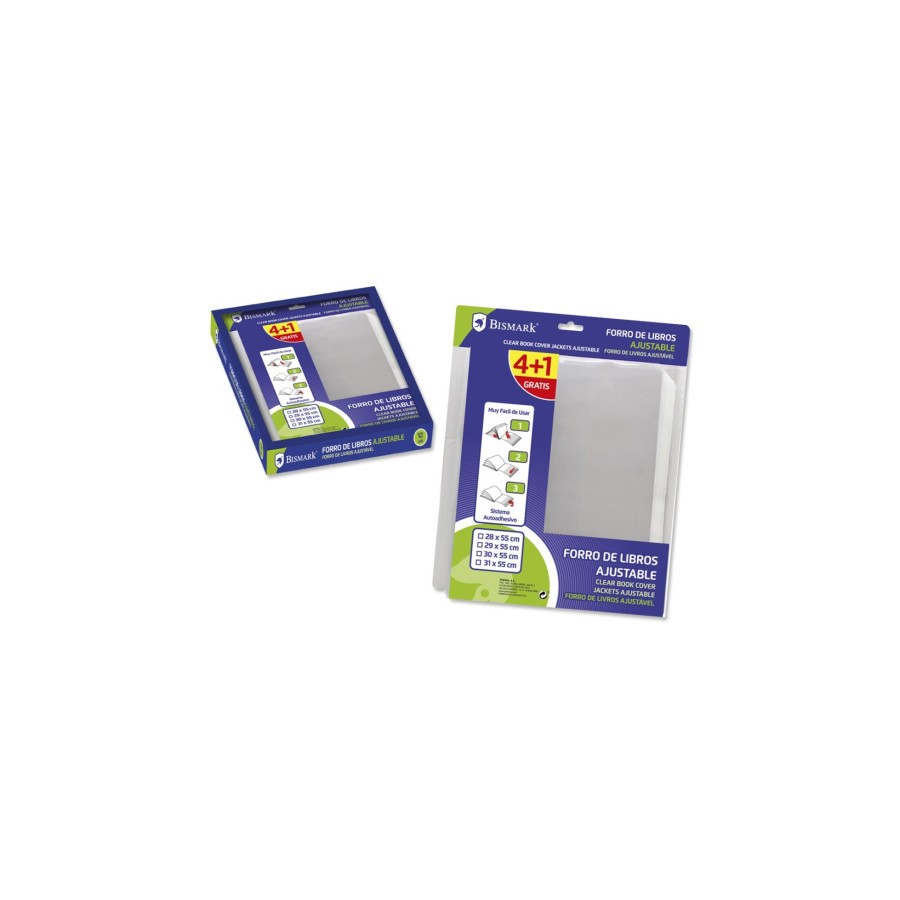 17367-Bismark 326268 funda para libros y revistas 5 pieza(s) Transparente 17367-Bismark 326268 funda para libros y revistas 5 pieza(s) Transparente