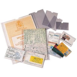 1738-CAJA 100 FUNDAS PORTACARNETS EN PVC FORMATO (231X330 MM.) TRANSPARENTE ESSELTE 46014