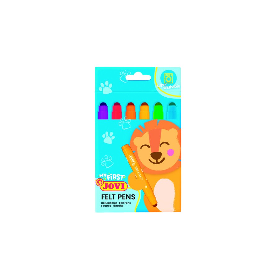 17386-MY FIRST FELT PEN ESTUCHE 6 ROTULADORES COLORES SURTIDOS NEW JOVI 1206 17386-MY FIRST FELT PEN ESTUCHE 6 ROTULADORES COLORES SURTIDOS NEW JOVI 1206