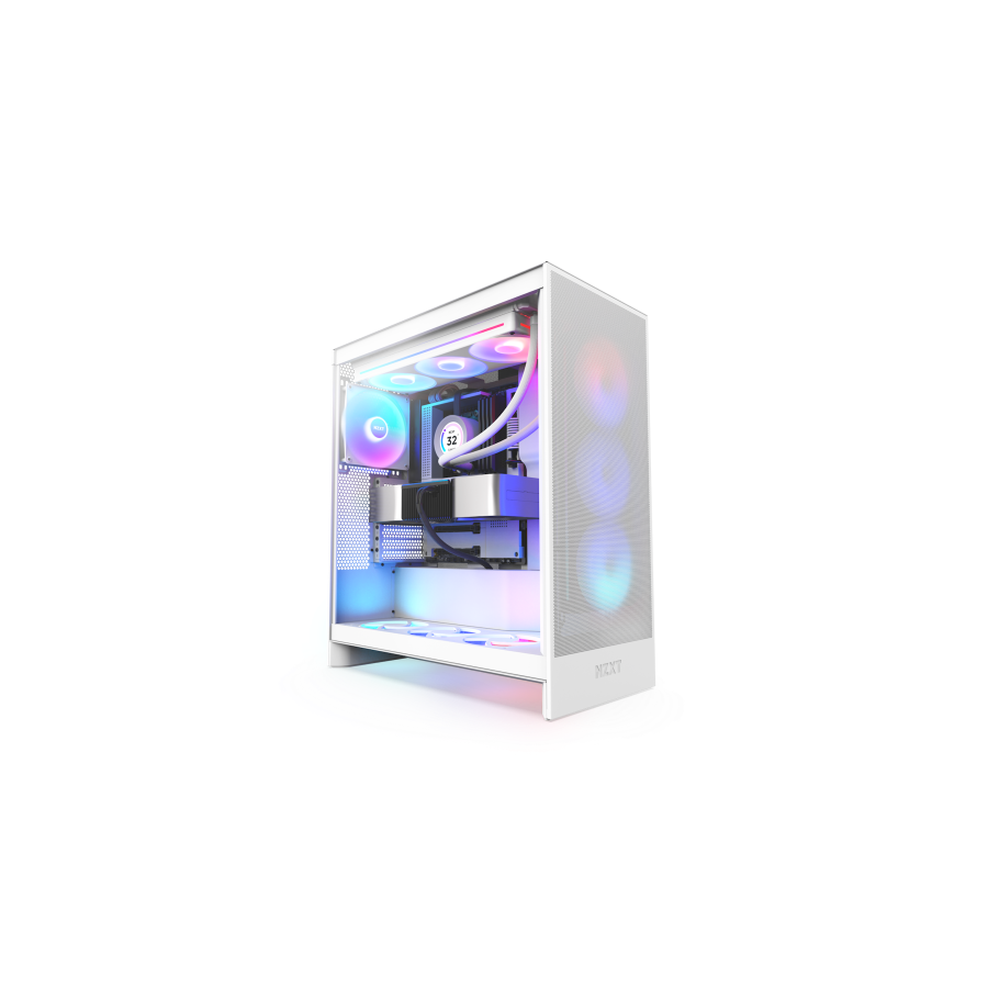 17436-NZXT H7 Flow RGB Midi Tower Blanco 17436-NZXT H7 Flow RGB Midi Tower Blanco