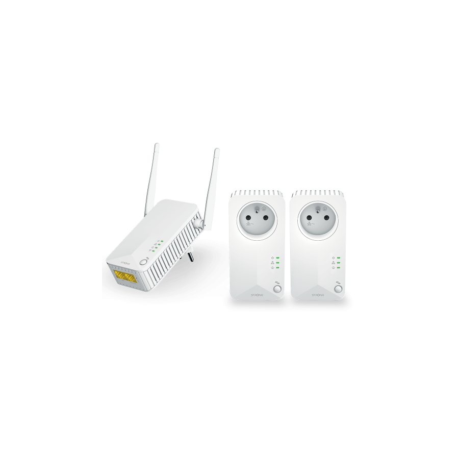 17490-Strong Powerline WiFi 600 Triple Pack V2 600 Mbit/s Ethernet Blanco 3 pieza(s) 17490-Strong Powerline WiFi 600 Triple Pack V2 600 Mbit/s Ethernet Blanco 3 pieza(s)