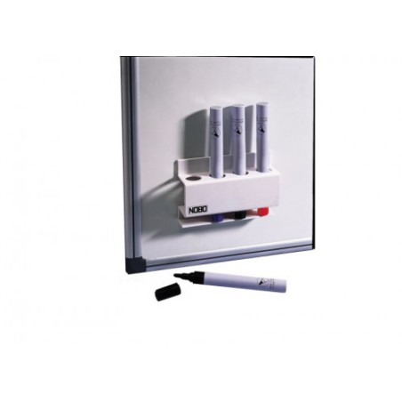 1752-PORTA ROTULADORES MAGNETICO CAPACIDAD 4 ROTULADORES 8X12X3,2 CM. NOBO 3503846