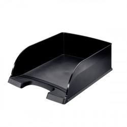 1757-BANDEJA APILABLE JUMBO EN POLIESTIRENO FORMATO FOLIO COLOR NEGRO LEITZ 52330095