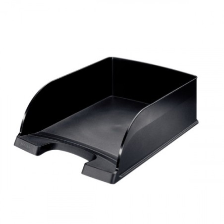 1757-BANDEJA APILABLE JUMBO EN POLIESTIRENO FORMATO FOLIO COLOR NEGRO LEITZ 52330095