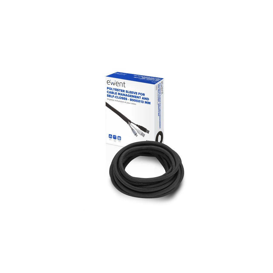 17594-Ewent EW1561 organizador de cables Universal Pasacables Negro 1 pieza(s) 17594-Ewent EW1561 organizador de cables Universal Pasacables Negro 1 pieza(s)