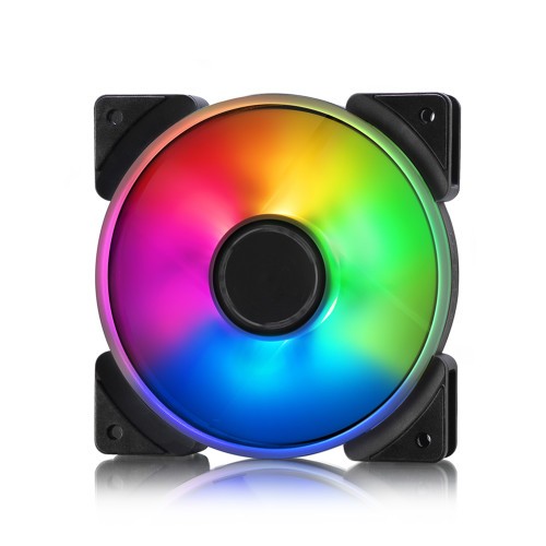 17685-Fractal Design Prisma AL-12 PWM Carcasa del ordenador Ventilador 12 cm Negro, Blanco 1 pieza(s)
