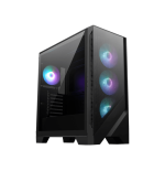 17696-MSI MAG FORGE 320R AIRFLOW carcasa de ordenador Micro Torre Negro, Transparente