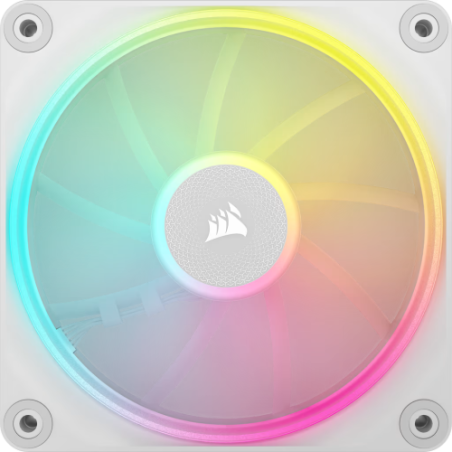 17729-Corsair iCUE LINK LX120 RGB Carcasa del ordenador Ventilador 12 cm Blanco 3 pieza(s)