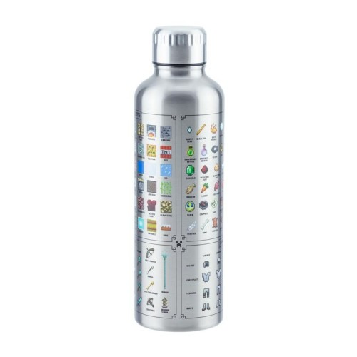 17799-BOTELLA METALICA MINECRAFT PALADONE REDSTRING PP7995MCF