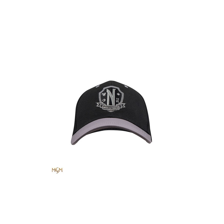 17820-GORRA CON VISERA NEVERMORE ACADEMY NEGRA 54-60 CM (CIRCUNFERENCIA) CINEREPLICAS REDSTRING CR2671