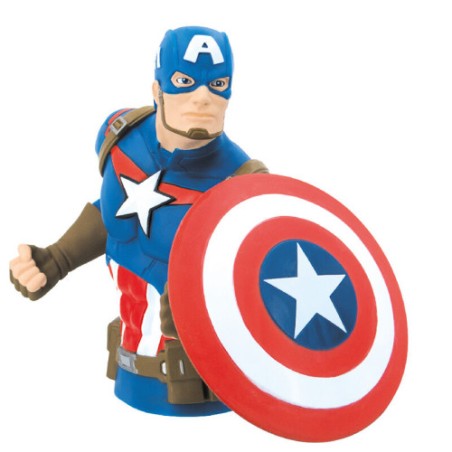 17821-HUCHA BUSTO CAPITAN AMERICA 20 CM MONOGRAM REDSTRING 68752