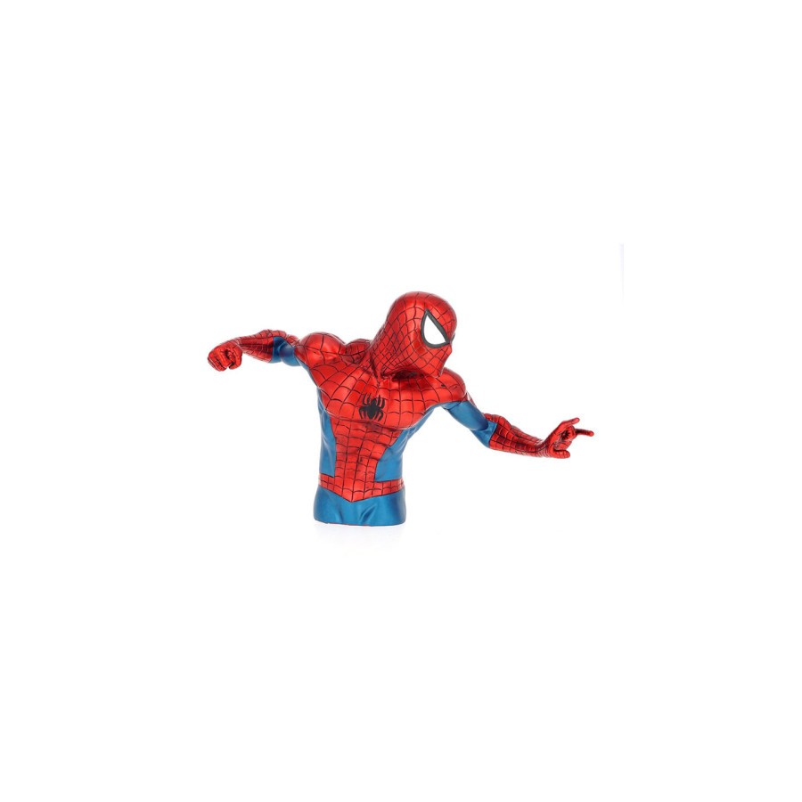 17823-HUCHA BUSTO SPIDER MAN PX VERSION METALICA 20 CM MONOGRAM REDSTRING 67963