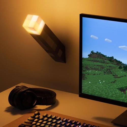 17840-LAMPARA ANTORCHA MINECRAFT PALADONE REDSTRING PP9202MCF