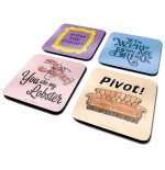 17897-SET DE POSAVASOS FRIENDS FRASES PYRAMID INTERNATIONAL REDSTRING CSP0028