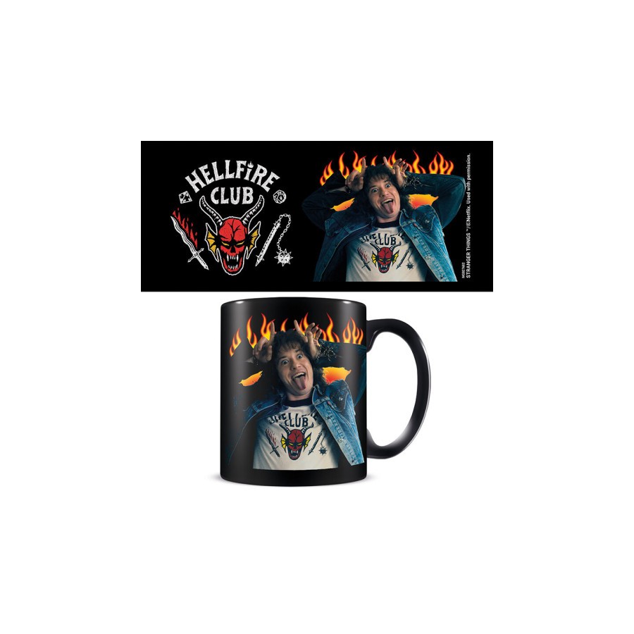 17920-TAZA HELLFIRE CLUB & EDDIE NEGRA 315 ML PYRAMID INTERNATIONAL REDSTRING MGB27682