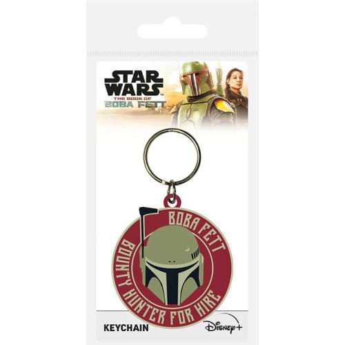 17944-LLAVERO DE GOMA STAR WARS EL LIBRO DE BOBA FETT PYRAMID REDSTRING RK39329C