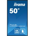 17987-MONITOR IIYAMA 50" , UHD VA PANEL, HAZE 25%, 800CD/M, HORIZ Y VERT, SIGNAL FAILOVER, MM 2X 10W,  HDMI 2X, DP, USB