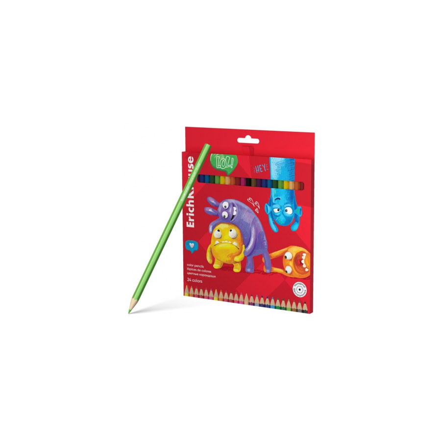 18115-CAJA LAPICES DE COLORES JOLLY FRIENDS 24 COLORES, MINA 3MM ERICH KRAUSE 61794 18115-CAJA LAPICES DE COLORES JOLLY FRIENDS 24 COLORES, MINA 3MM ERICH KRAUSE 61794