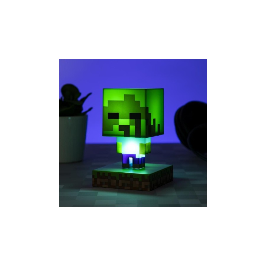 18155-LAMPARA ICONS ZOMBIE MINECRAFT 12 CM PALADONE REDSTRING PP6592MCFV2 18155-LAMPARA ICONS ZOMBIE MINECRAFT 12 CM PALADONE REDSTRING PP6592MCFV2