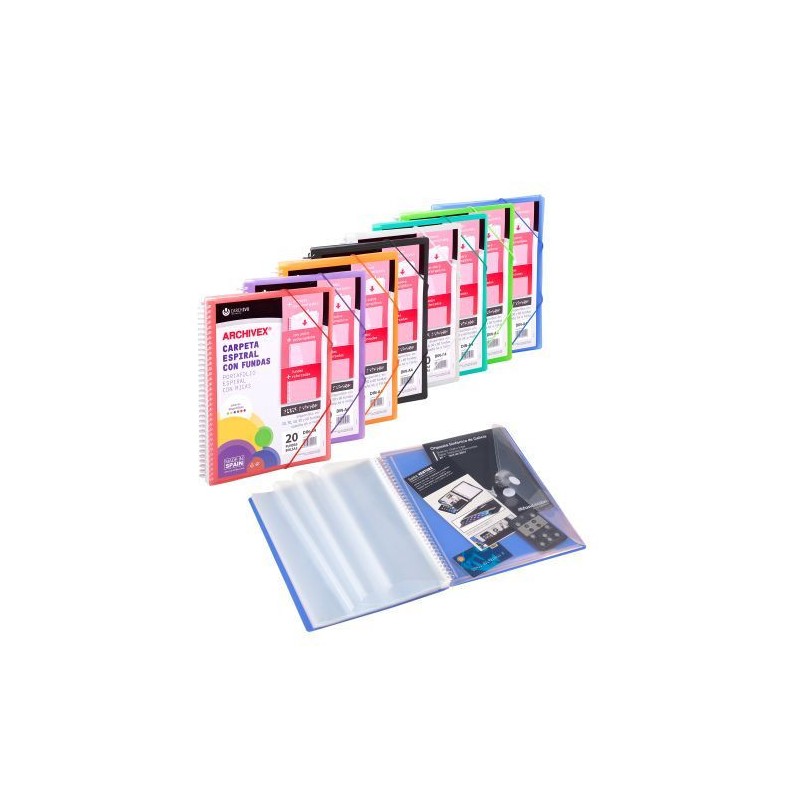 1818-CARPETA ARCHIVEX-STAR ESPIRAL CANGURO 20 FUNDAS COLOR AZUL CARCHIVO 53032050 1818-CARPETA ARCHIVEX-STAR ESPIRAL CANGURO 20 FUNDAS COLOR AZUL CARCHIVO 53032050