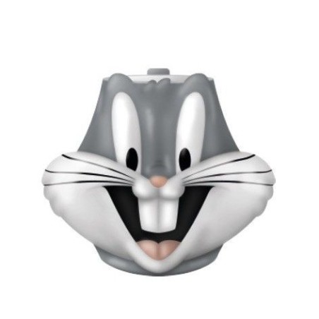 18190-TAZA 3D CABEZA BUGS BUNNY  350 ML HALF MOON BAY REDSTRING MUGSLT01