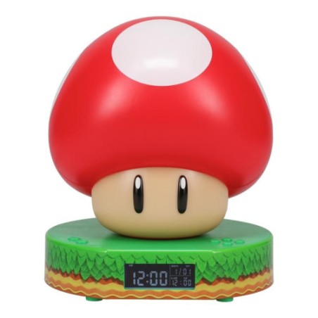 18196-RELOJ DESPERTADOR SUPER MUSHROOM PALADONE REDSTRING PP10064NN