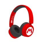 18208-AURICULARES KIDS BT LOGO SUPER MARIO ROJO OTL TECHNOLOGIES REDSTRING SM1016